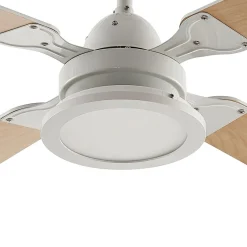 Lindby Loftventilatorer > LED-loftventilator Tedric, hvid, støjsvag, Ø 133 cm