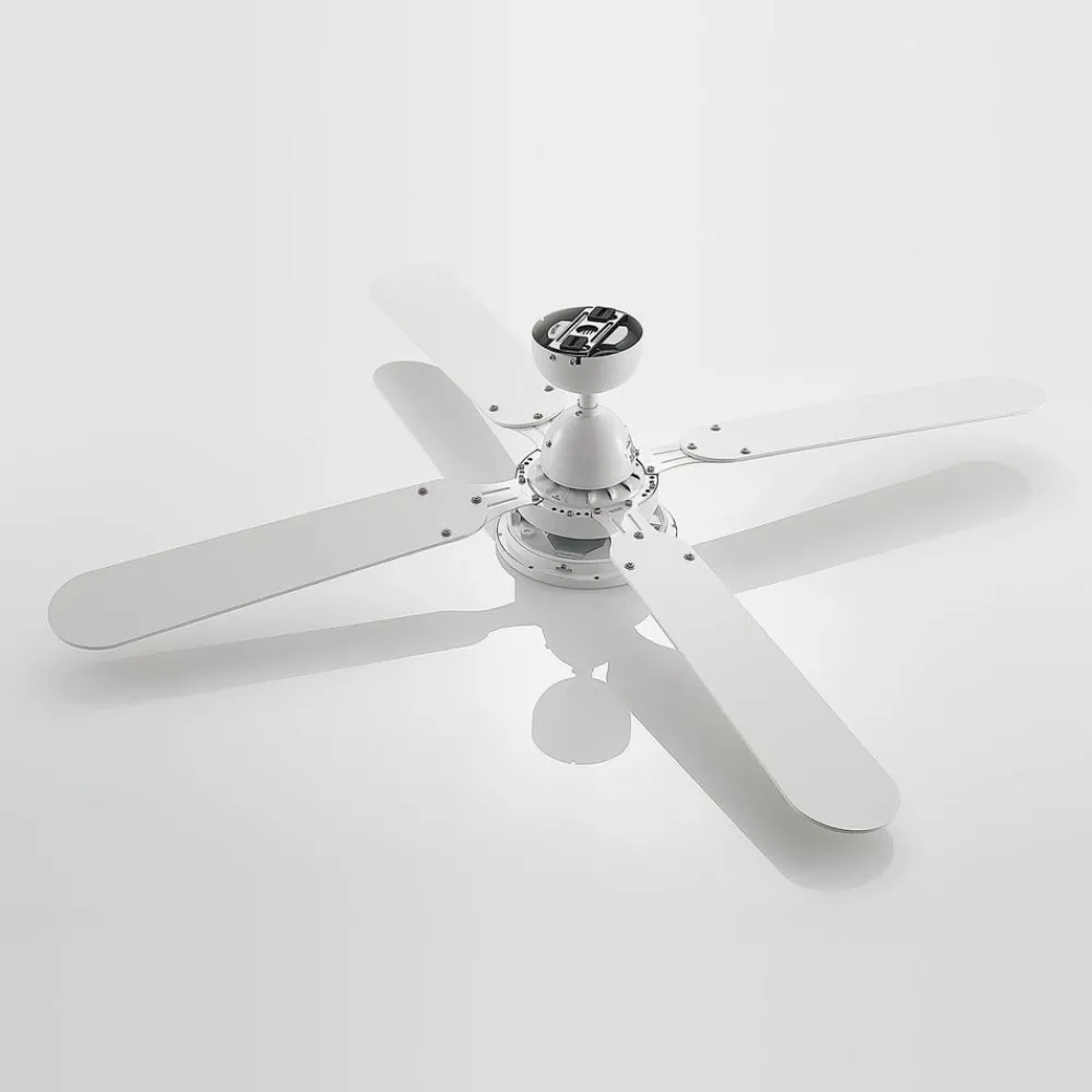 Lindby Loftventilatorer > LED-loftventilator Tedric, hvid, støjsvag, Ø 133 cm