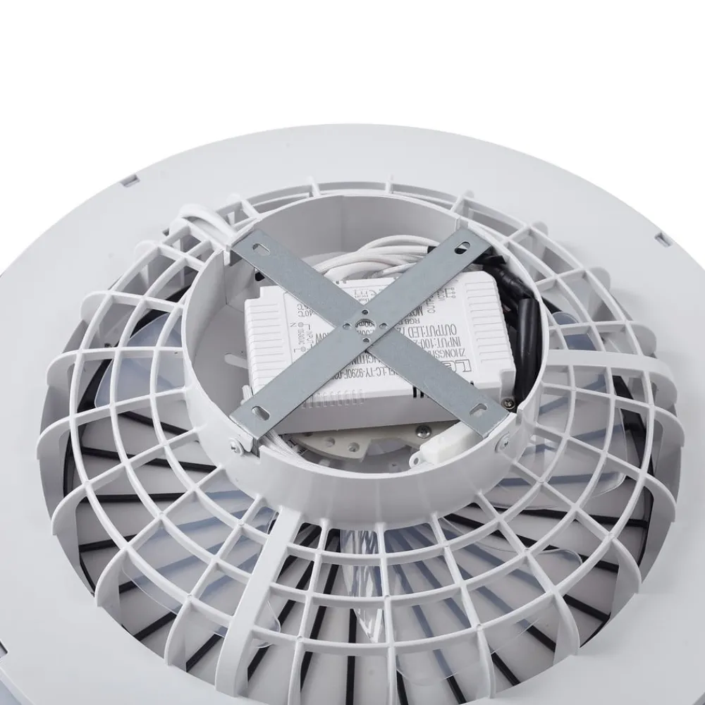 Loftventilatorer ^ Lindby LED-loftventilator Teleo, Ø48 cm, sort, DC, Tuya