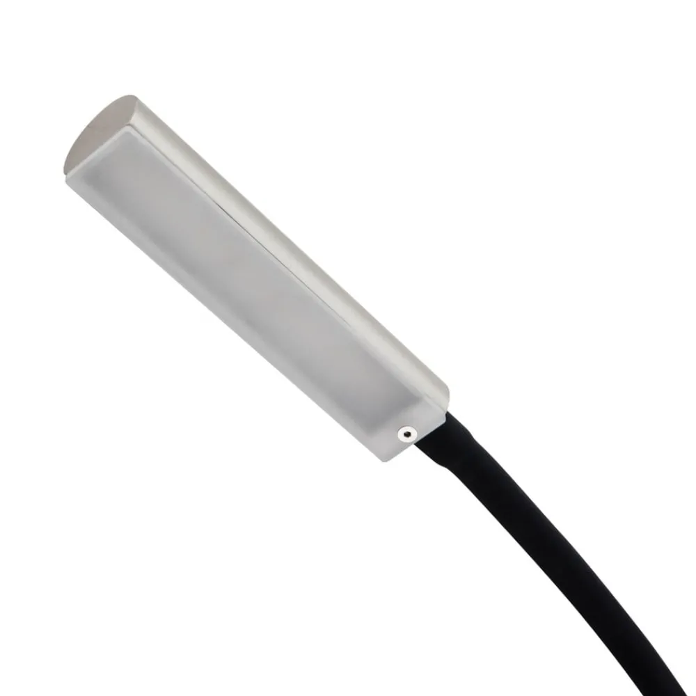 Væglamper|Væglamper ^ Lindby LED-læselampe Flexola, nikkel, kantet, metal, stik