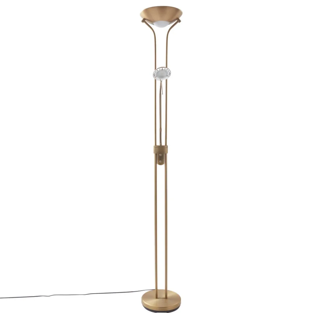 Lindby Gulvlamper|Gulvlamper > LED-læselampe Josefin, bronze, læselampe, dæmpbar