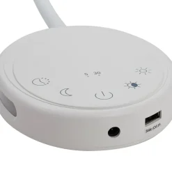 Lindby Væglamper|Væglamper > LED-læselampe Zayna, hvid, CCT, USB, dæmpbar, timer