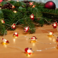 Lindby Dekorationsbelysning|Julepynt > LED lyskæde Motje, julemand, 320 cm, IP20
