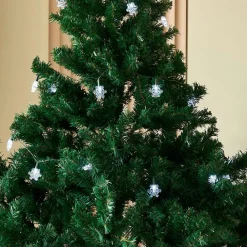 Lindby Dekorationsbelysning|Julepynt > LED lyskæde Parrik, snefnug, 620 cm, IP44