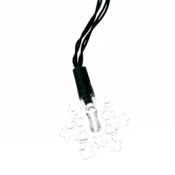 Lindby Dekorationsbelysning|Julepynt > LED lyskæde Parrik, snefnug, 620 cm, IP44