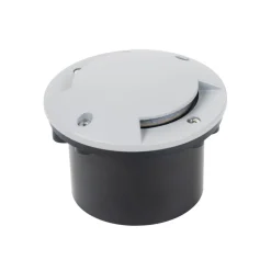 Lindby Nedgravet Udebelysning|Udendørs Spot > LED nedgravningslampe Nandita, Ø 10 cm, sølv, IP65