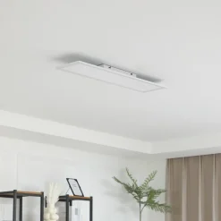 Lindby Gang|Loftlamper > LED-panel Enhife, hvid, 80 x 20 cm, metal, 4.000 K