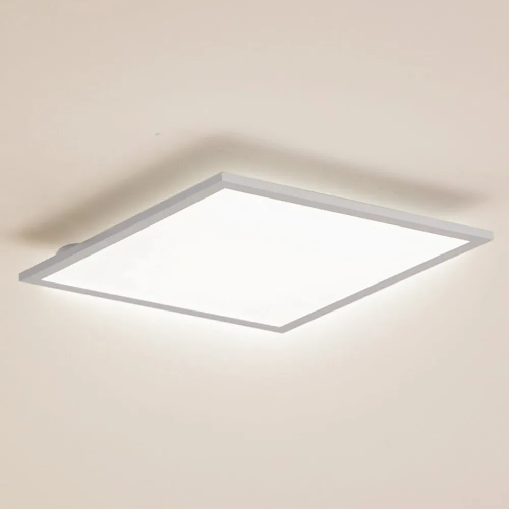 Arbejdsrum/Kontor|Gang ^ Lindby LED-panel Enhife, hvid, 40 x 40 cm, metal, 4.000 K