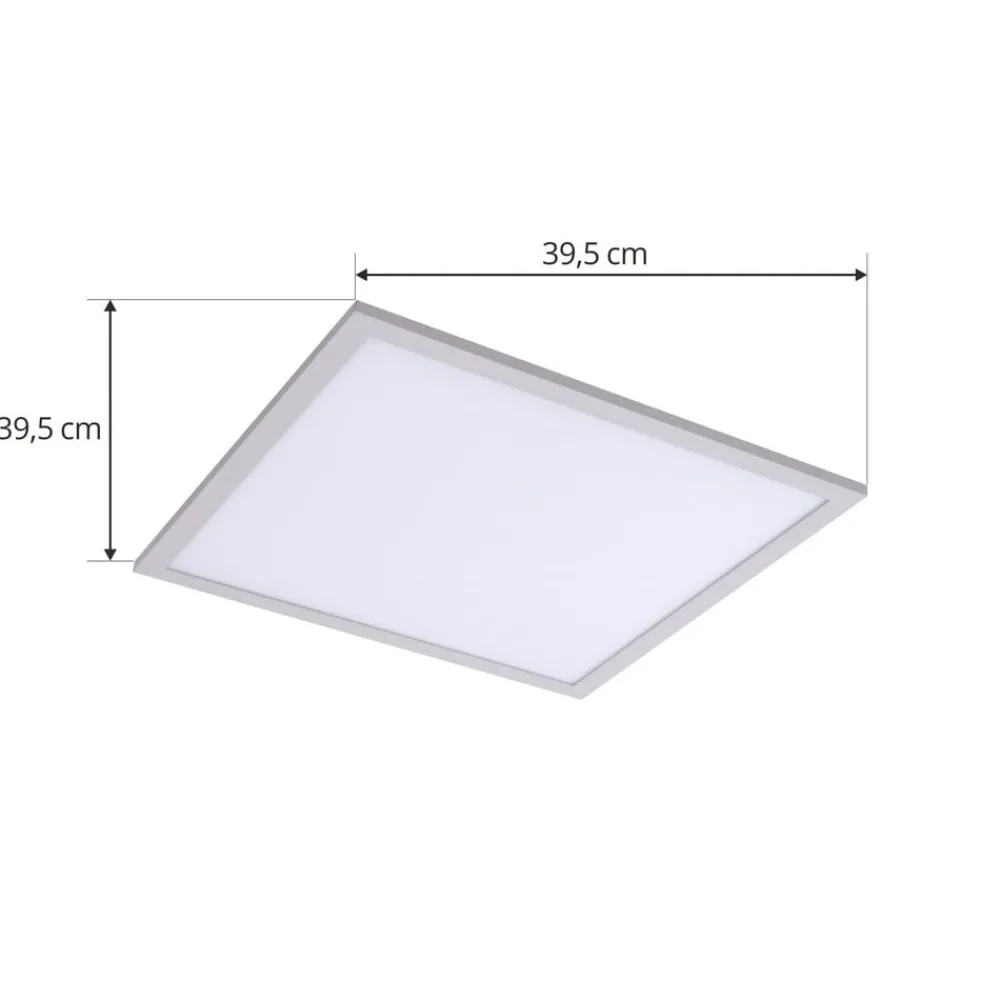 Arbejdsrum/Kontor|Gang ^ Lindby LED-panel Enhife, hvid, 40 x 40 cm, metal, 4.000 K