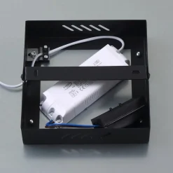 Lindby Arbejdsrum/Kontor|Gang > LED-panel Enhife, sort, 40 x 40 cm, metal, 4.000K