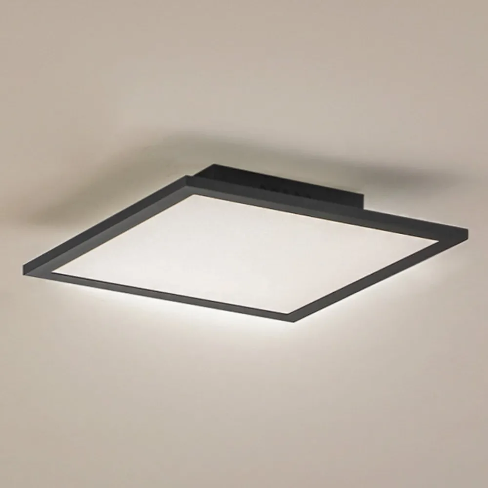 Lindby Arbejdsrum/Kontor|Gang > LED-panel Enhife, sort, 30 x 30 cm, metal, 4.000K