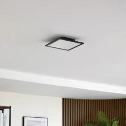 Lindby Arbejdsrum/Kontor|Gang > LED-panel Enhife, sort, 30 x 30 cm, metal, 4.000K