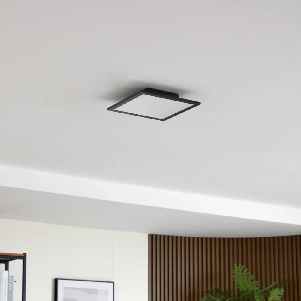 Lindby Arbejdsrum/Kontor|Gang > LED-panel Enhife, sort, 30 x 30 cm, metal, 4.000K