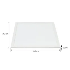 Lindby Arbejdsrum/Kontor|Gang > LED-panel Enja, hvid, aluminium, 39,5 cm x 39,5 cm