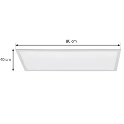 Lindby Arbejdsrum/Kontor|Gang > LED-panel Lamin, hvid, 80 cm, CCT, dæmpbar, fjernbetjening