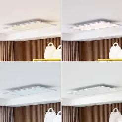 Lindby Arbejdsrum/Kontor|Gang > LED-panel Lamin, hvid, 80 cm, CCT, dæmpbar, fjernbetjening