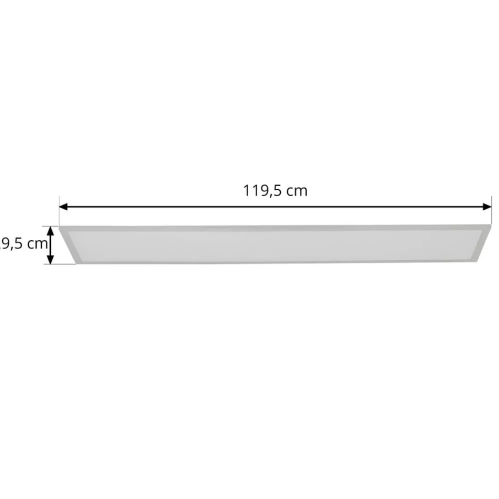 Lindby Arbejdsrum/Kontor|Gang > LED-panel Lamin, hvid, 120 cm, CCT, dæmpbar, fjernbetjening
