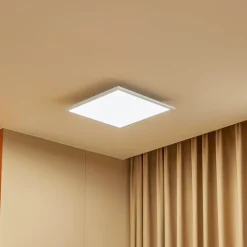 Lindby Arbejdsrum/Kontor > LED-panel Lamin, hvid, 40 cm, CCT, dæmpbar, fjernbetjening