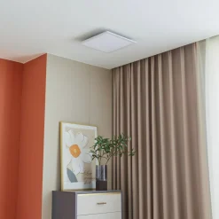 Lindby Arbejdsrum/Kontor > LED-panel Lamin, hvid, 40 cm, CCT, dæmpbar, fjernbetjening