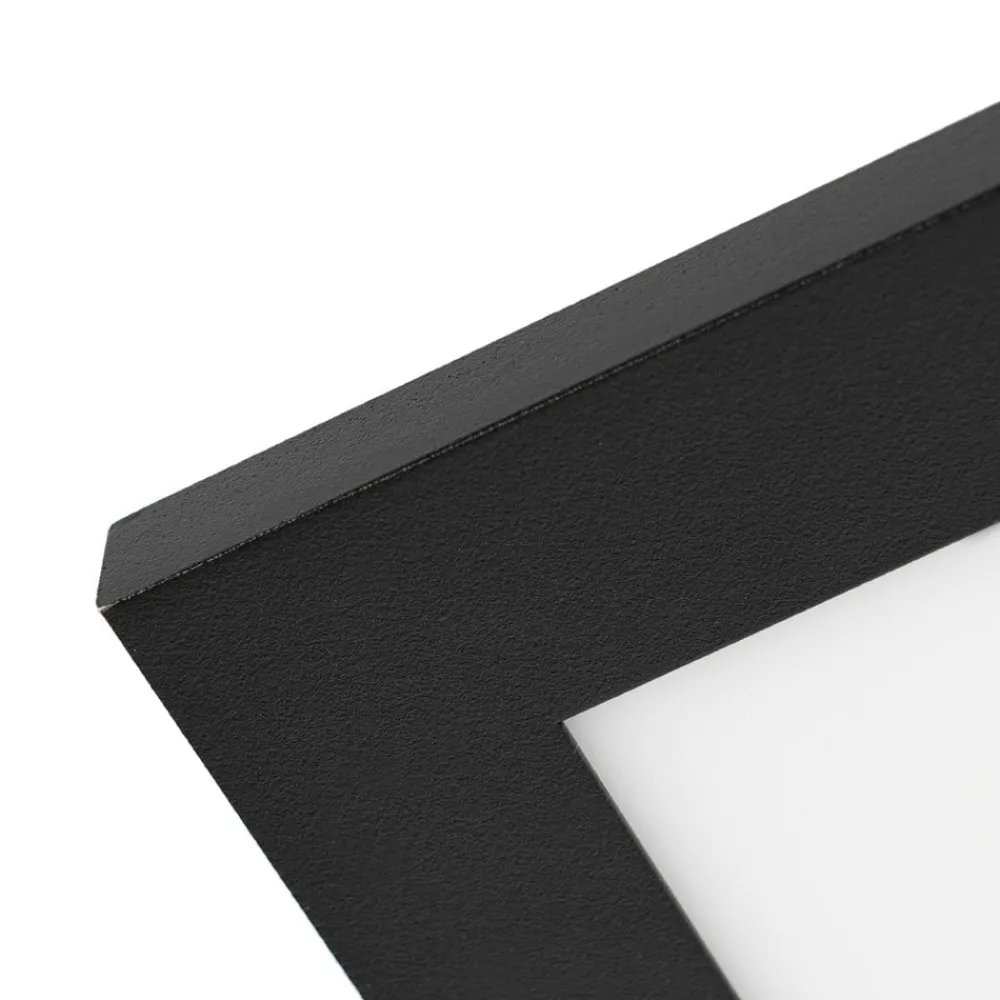 Arbejdsrum/Kontor|Gang ^ Lindby LED-panel Lamin, sort, 30 cm, CCT, dæmpbar, fjernbetjening
