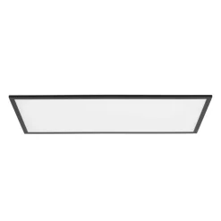 Lindby Arbejdsrum/Kontor > LED-panel Lamin, sort, 80 cm, CCT, dæmpbar, fjernbetjening
