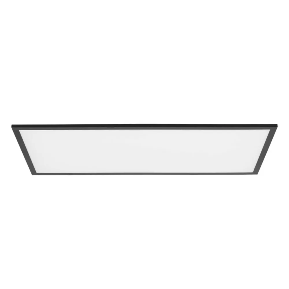 Lindby Arbejdsrum/Kontor > LED-panel Lamin, sort, 80 cm, CCT, dæmpbar, fjernbetjening