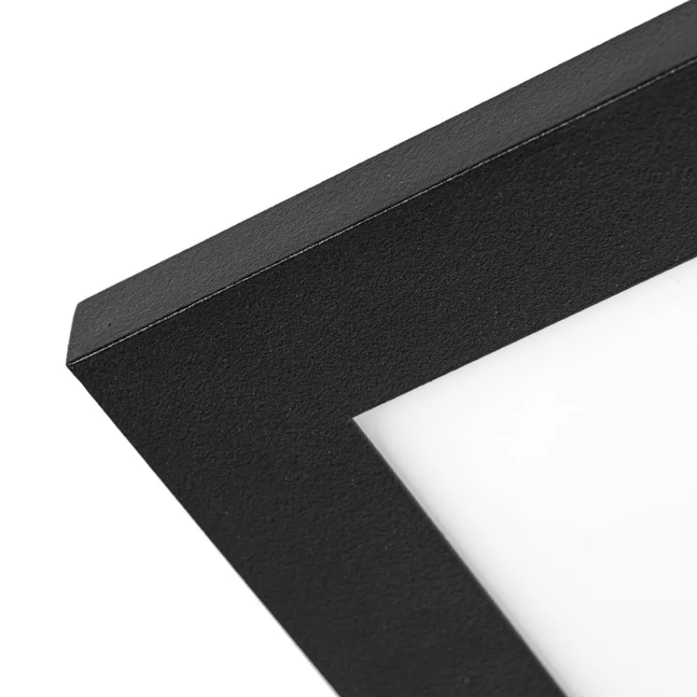 Lindby Arbejdsrum/Kontor > LED-panel Lamin, sort, 80 cm, CCT, dæmpbar, fjernbetjening