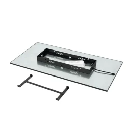 Lindby Arbejdsrum/Kontor > LED-panel Lamin, sort, 80 cm, CCT, dæmpbar, fjernbetjening
