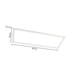 Lindby Arbejdsrum/Kontor|Gang > LED-panel Livel, CCT, 80 cm x 30 cm, fjernbetjening