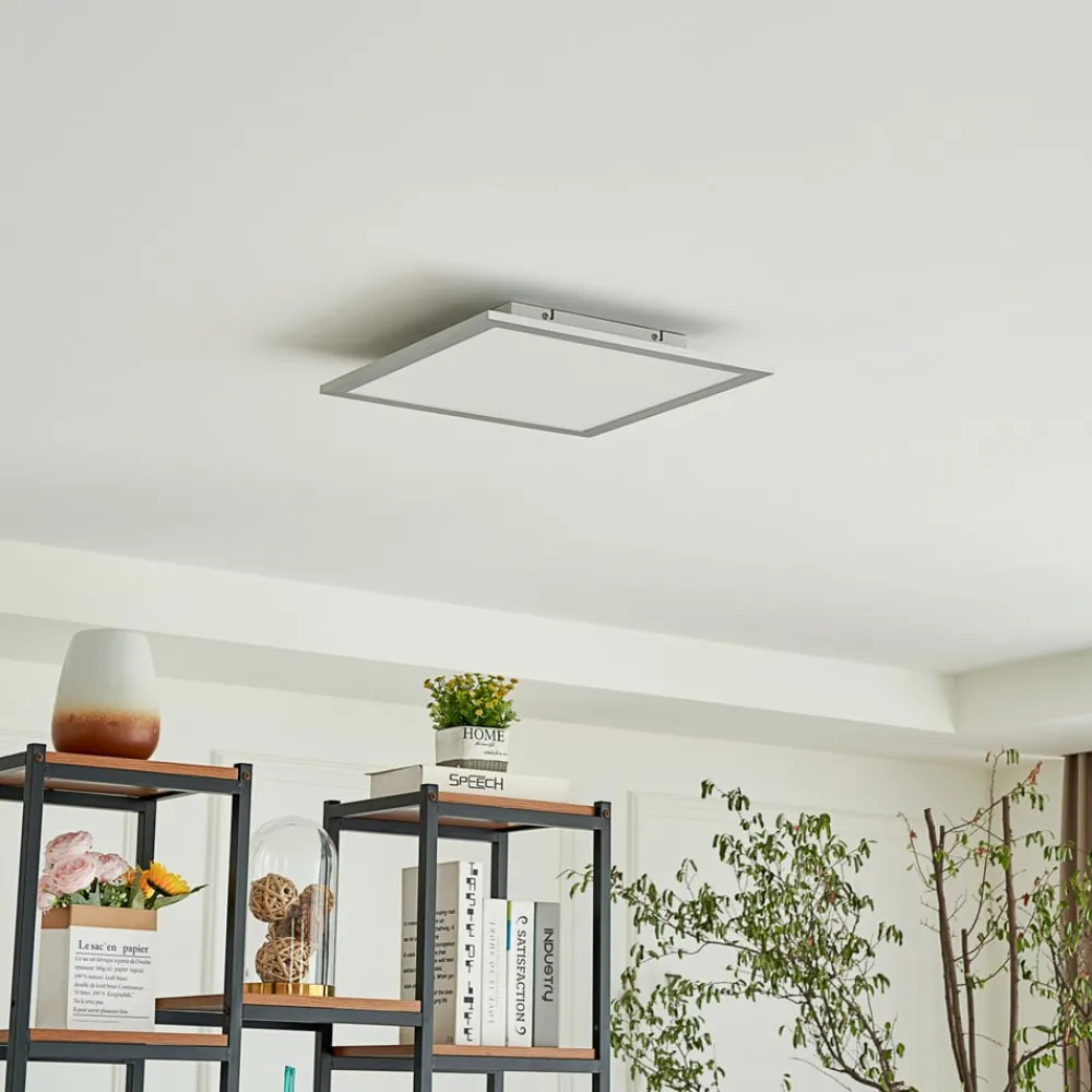 Arbejdsrum/Kontor|Gang ^ Lindby LED-panel Livel, CCT, 40 cm x 40 cm, fjernbetjening
