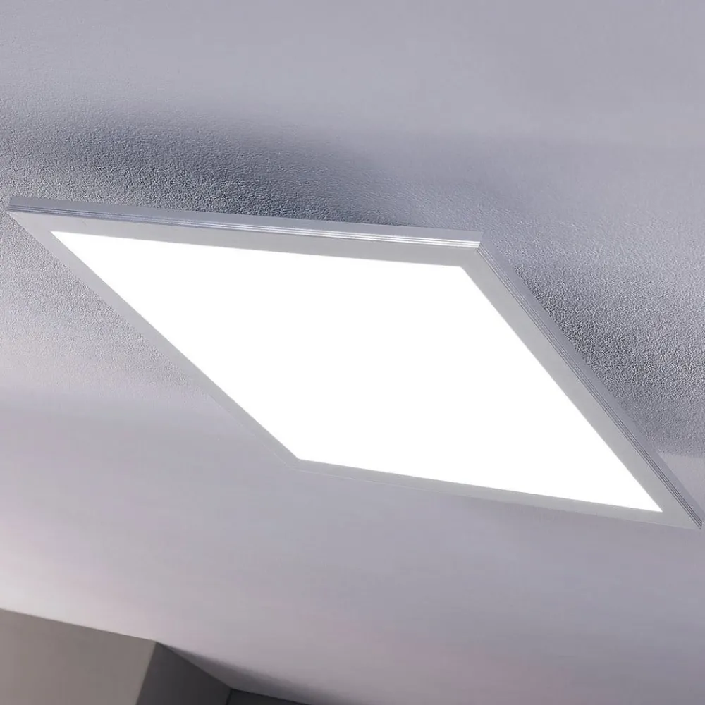 Arbejdsrum/Kontor|Gang ^ Lindby LED-panel Livel, CCT, 40 cm x 40 cm, fjernbetjening