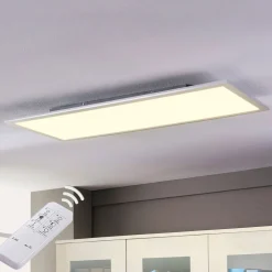 Arbejdsrum/Kontor|Gang ^ Lindby LED-panel Livel, CCT, 120 cm x 30 cm, fjernbetjening