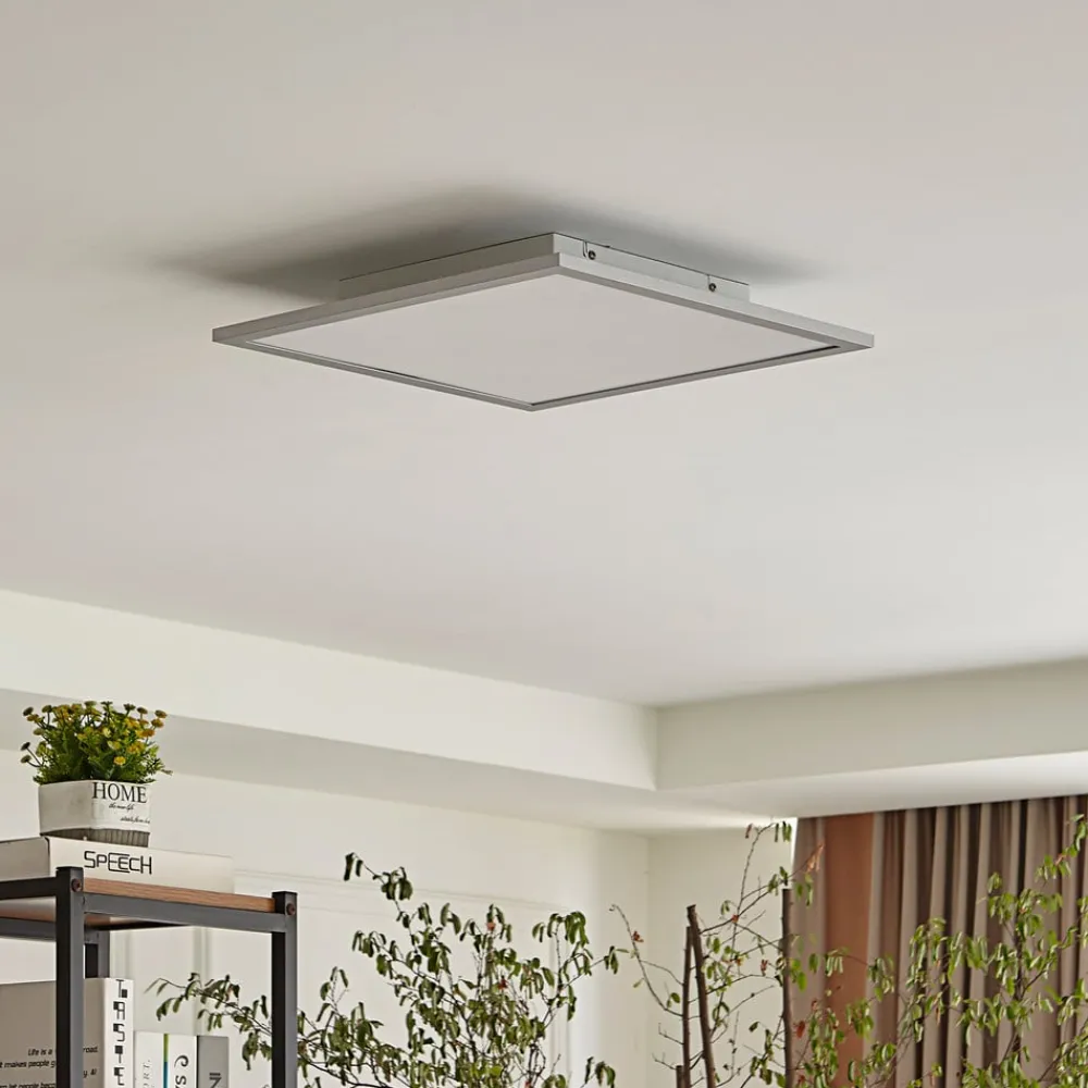 Lindby Arbejdsrum/Kontor|Gang > LED-panel Livel, 4000K, 40 cm x 40 cm, sølv, metal