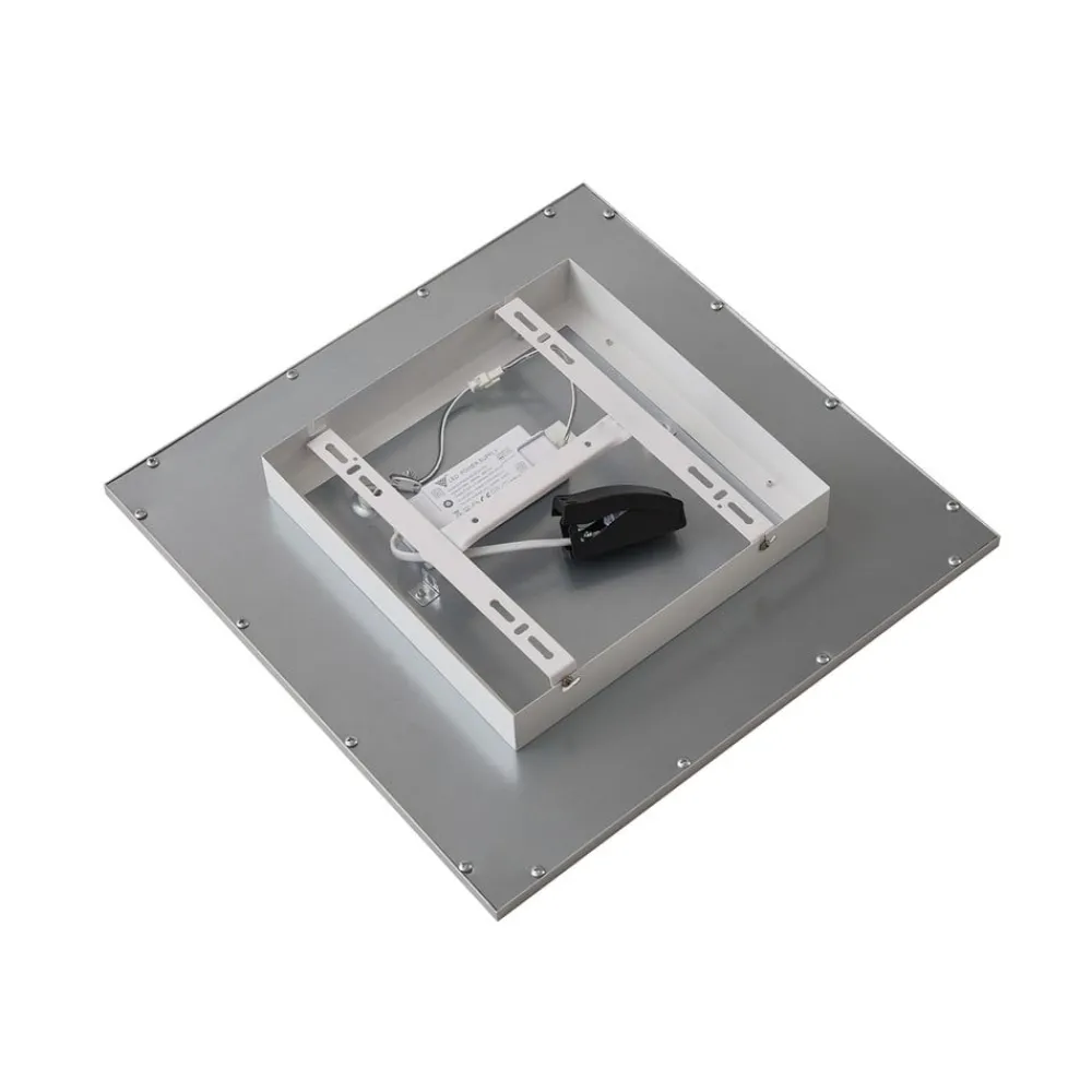 Lindby Arbejdsrum/Kontor|Gang > LED-panel Livel, 4000K, 40 cm x 40 cm, sølv, metal