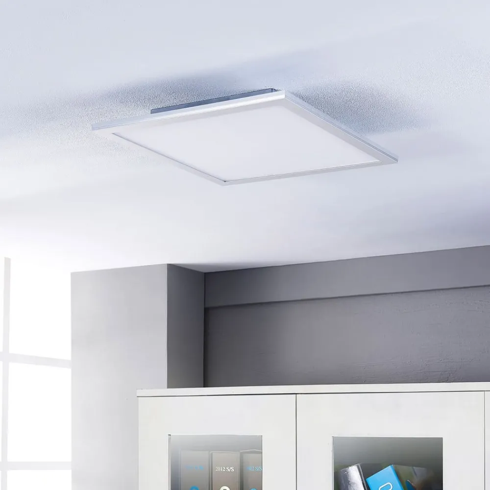 Lindby Arbejdsrum/Kontor|Loftlamper > LED-panel Livel, sæt med 2, CCT, 40 cm x 40 cm, Fjernbetjening