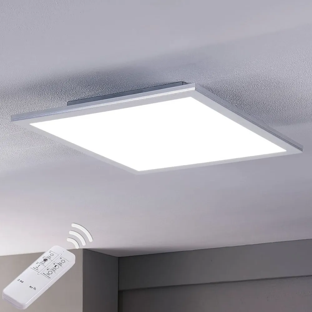 Lindby Arbejdsrum/Kontor|Loftlamper > LED-panel Livel, sæt med 2, CCT, 40 cm x 40 cm, Fjernbetjening