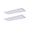 Arbejdsrum/Kontor|Gang ^ Lindby LED-panel Livel, sæt med 2, 4.000 K, 80 x 30 cm, sølv
