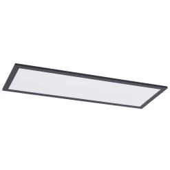 Lindby Arbejdsrum/Kontor|Gang > LED-panel Nelios, 80 x 30 cm, CCT, sort, metal
