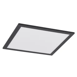 Arbejdsrum/Kontor|Gang ^ Lindby LED-panel Nelios, 120 x 60 cm, CCT, sort, metal