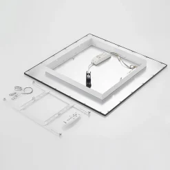 Lindby Arbejdsrum/Kontor|Loftlamper > LED-panel Nelios, 62 x 62 cm, CCT, sort, metal