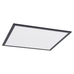 Lindby Loftlamper|Loftlamper > LED-panel Nelios, 62 x 62 cm, 4.000K, sort, metal