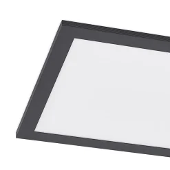 Gang|Loftlamper ^ Lindby LED-panel Nelios, 120 x 30 cm, 4000K, sort, metal