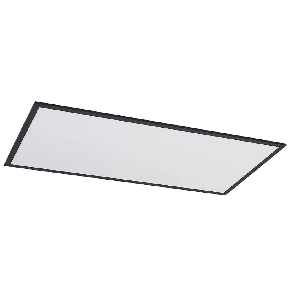 Lindby Arbejdsrum/Kontor|Gang > LED-panel Nelios, 120 x 60 cm, 4000K, sort, metal