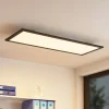 Lindby Arbejdsrum/Kontor|Gang > LED-panel Nelios, 80 x 30 cm, 4.000K, sort, metal