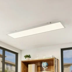 Lindby Arbejdsrum/Kontor|Gang > LED-panel Quais, 30 x 120 cm, hvid, aluminium, 4.000K