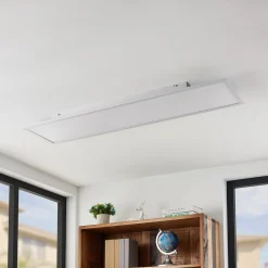 Lindby Arbejdsrum/Kontor|Gang > LED-panel Quais, 30 x 120 cm, hvid, aluminium, 4.000K