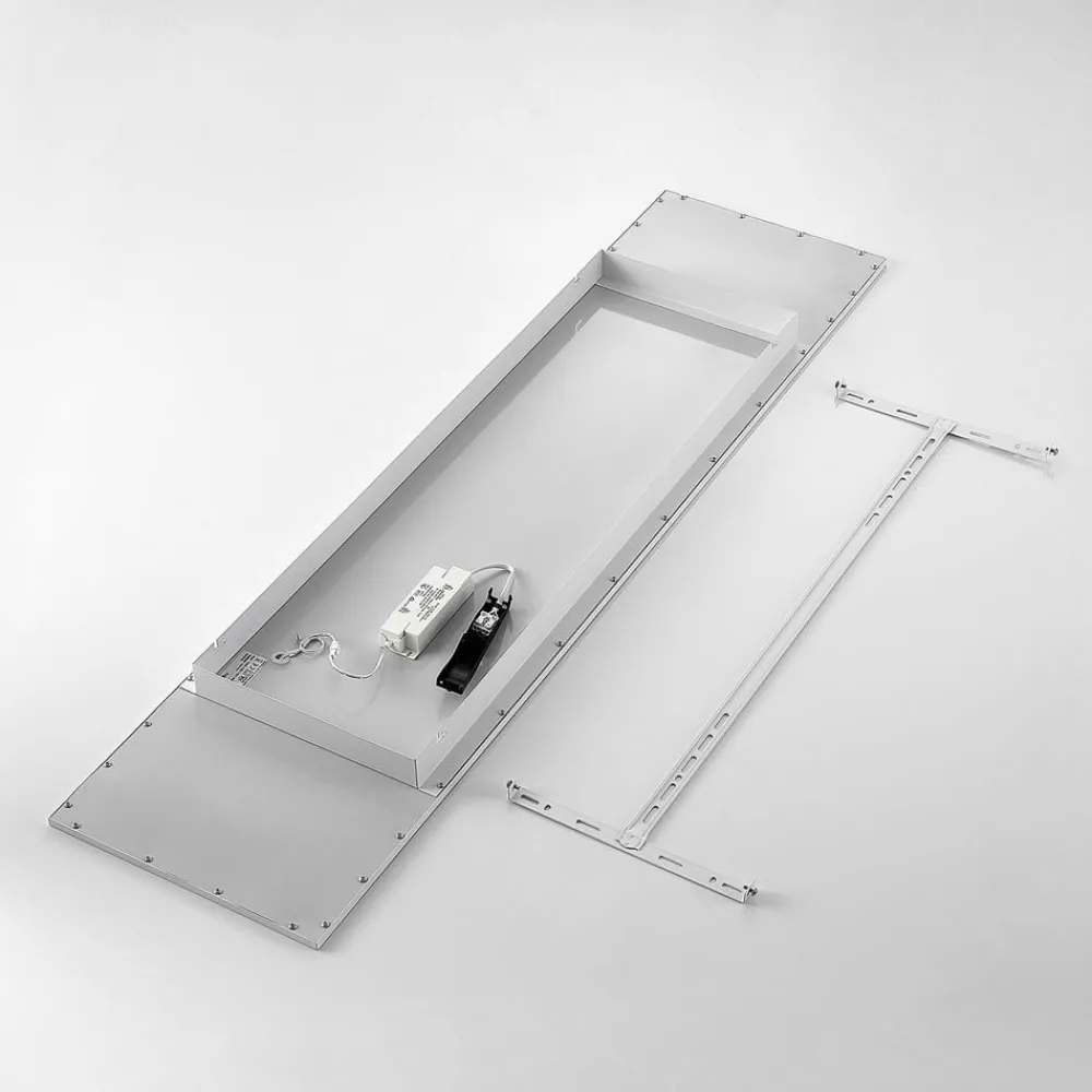 Lindby Arbejdsrum/Kontor|Gang > LED-panel Quais, 30 x 120 cm, hvid, aluminium, 4.000K