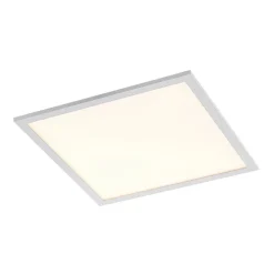 Arbejdsrum/Kontor|Loftlamper ^ Lindby LED-panel Quais, 40 x 40 cm, hvid, aluminium, 4.000K