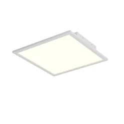 Arbejdsrum/Kontor|Loftlamper ^ Lindby LED-panel Quais, 40 x 40 cm, hvid, aluminium, 4.000K