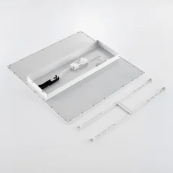 Lindby Arbejdsrum/Kontor > LED-panel Quais, 60 x 60 cm, hvid, aluminium, 4.000K